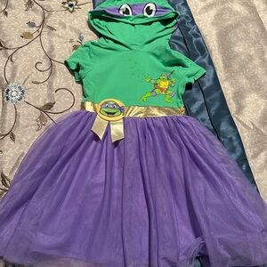 Nickelodeon Green and Purple Superhero Costume